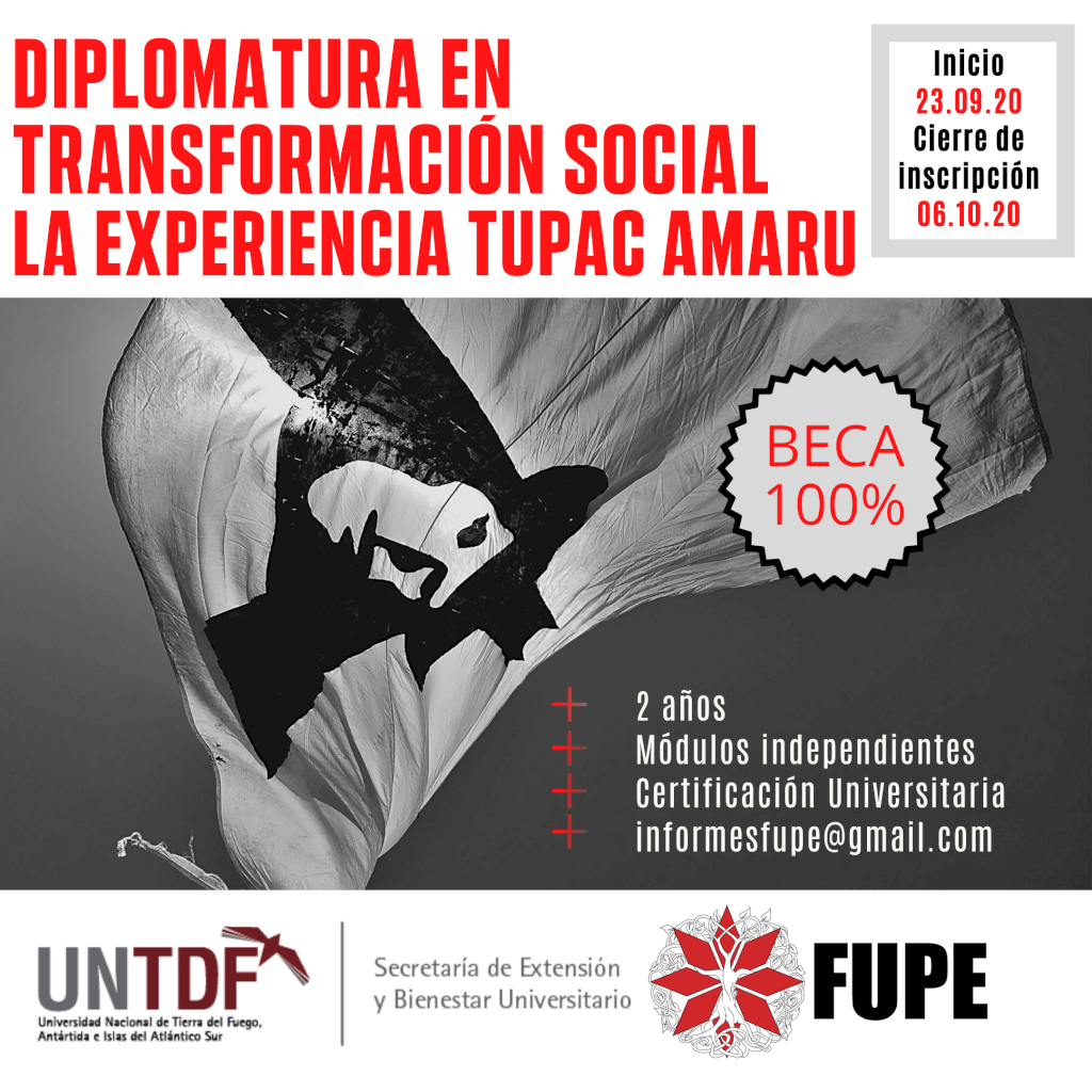 Diplomatura en Transformación social desde la comunidad, la experiencia de la TUPAC AMARU